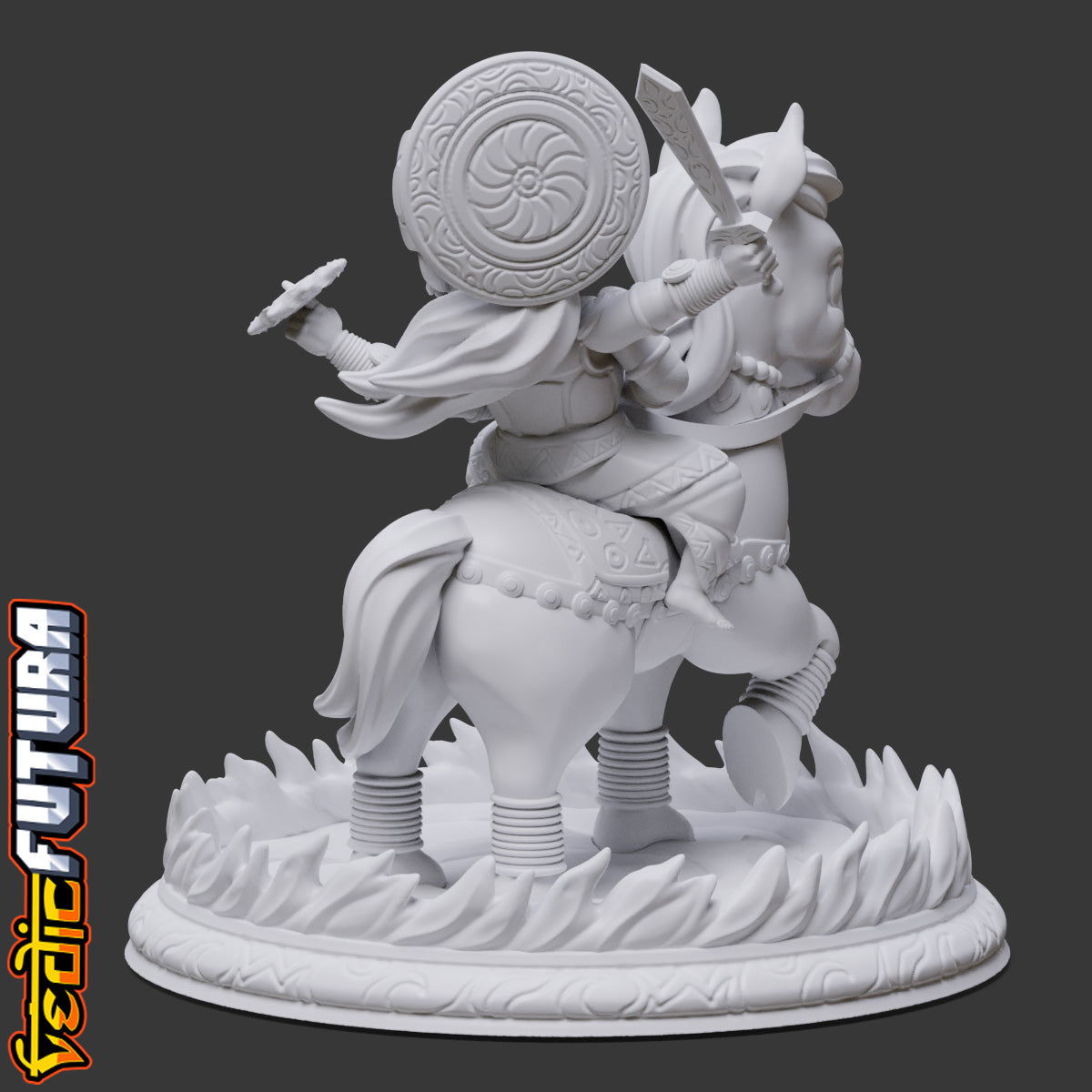 Chibi Kalki astride Devadatta