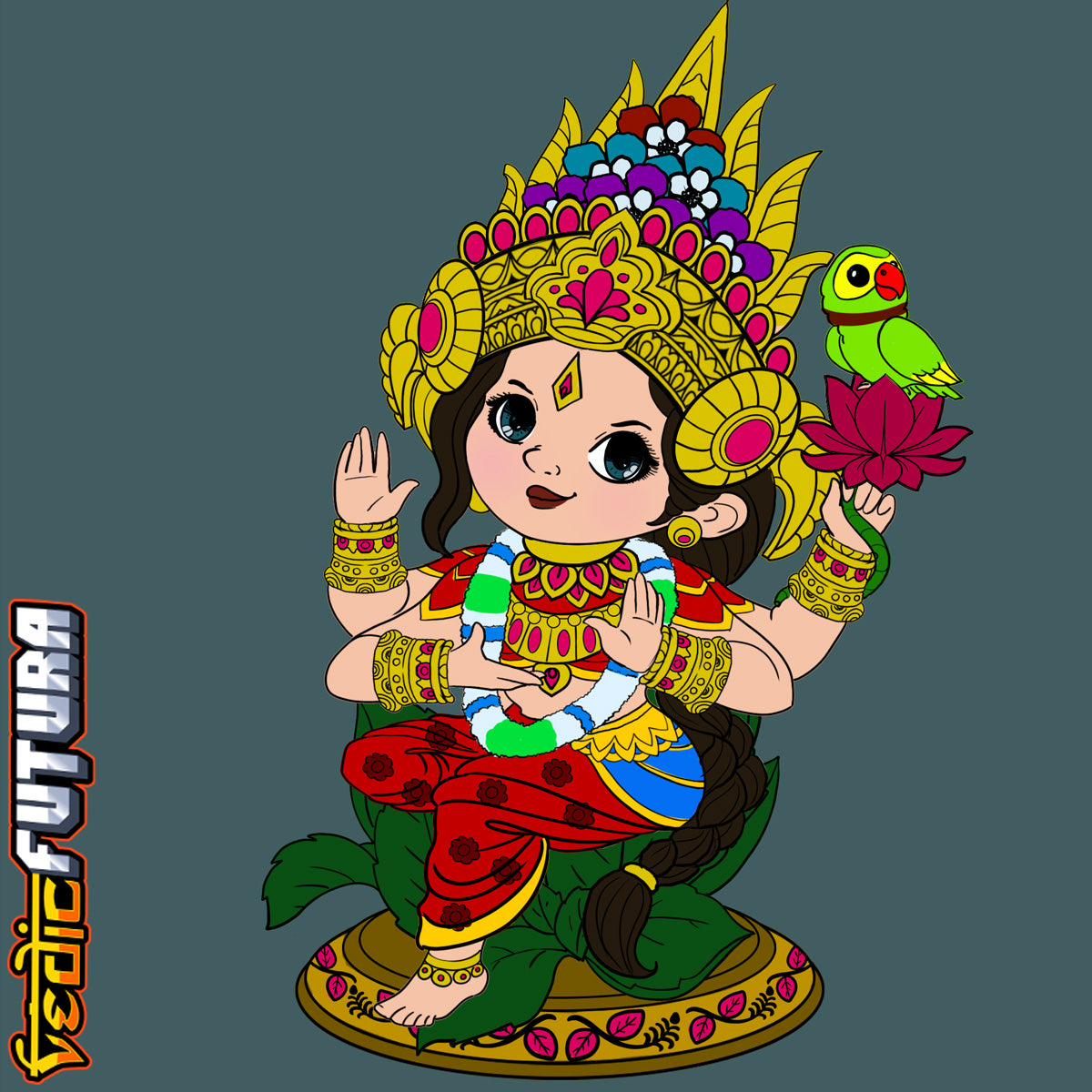 Chibi Goddess Tulsi [[Easy Paint]]