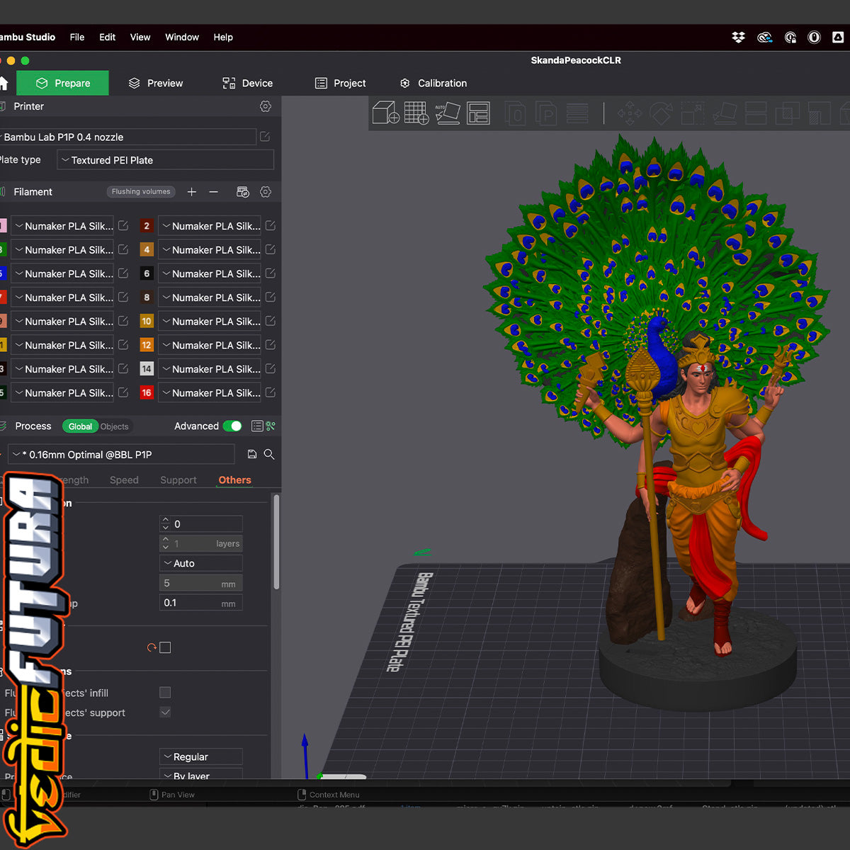 Subramanya with Peacock – The Youthful Warrior God