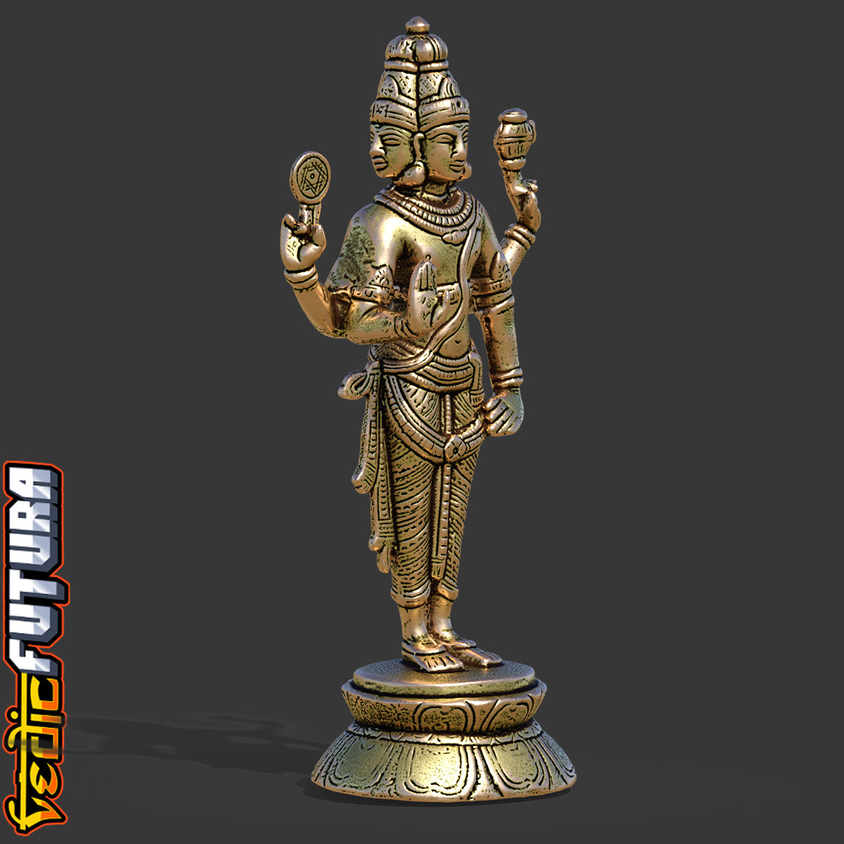 Brahma the Creator: Four Faces of Cosmic Knowledge