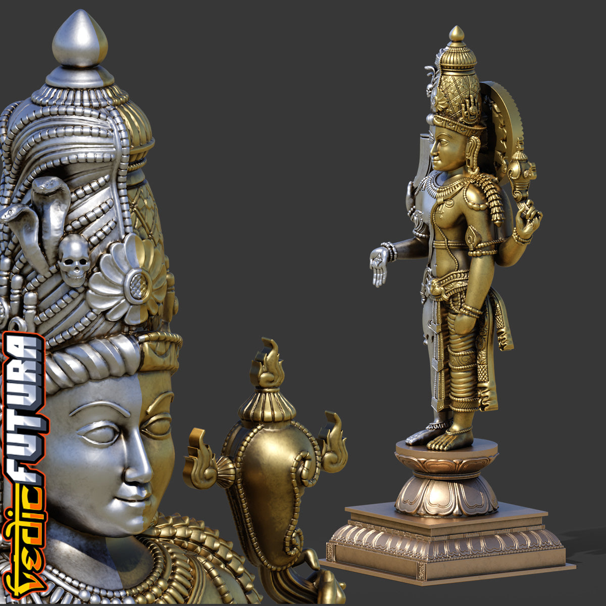 Shiva-Vishnu in Unity: Chola Style Hariharan