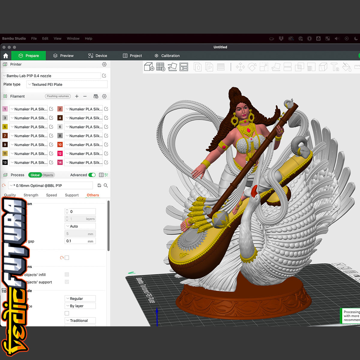 Veena Vaahini: Saraswati on the Celestial Veena