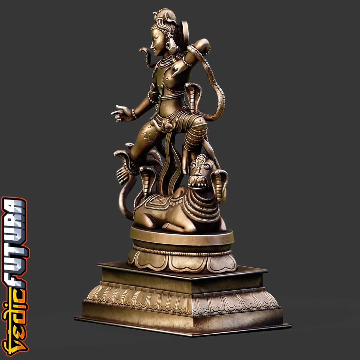 Leaping Ardhanari – Cosmic Union in Motion